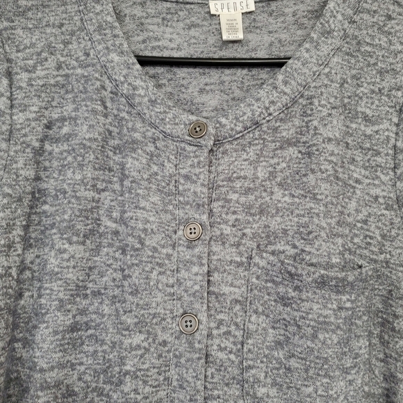 Spense Women's Medium Fleecey Button Up Comfy Jumpsuit - Picture 7 of 8